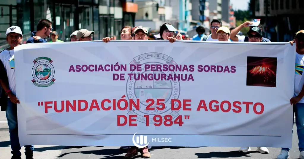 Actividad pública de visibilidad y derechos de la comunidad sorda